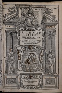 Az építészetről szóló négy kötet harmadik oldala alkotó: Andrea Palladio