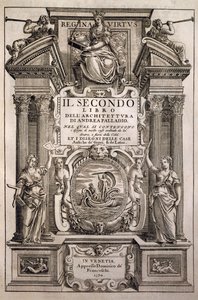 Az építészet négy könyvének címlapja, II alkotó: Andrea Palladio