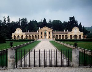 Kilátás a Barbaro vagy Volpi villára alkotó: Andrea Palladio