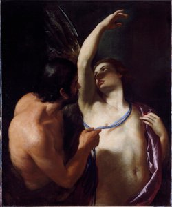 Icarus és Dedale (Icarus és Daedalus) Andrea Sacchi (1599-1661) festménye a 17. század eleje Genes, Musei di Strada Nuova (ex Palazzo Rosso)