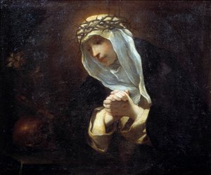 Sienai Szent Katalin (1347-1380) ábrázolása (olaj, vászon)