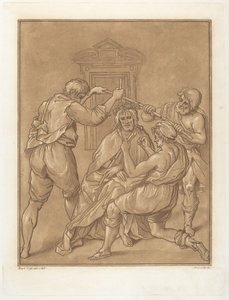 A tövissel megkoronázott Krisztus alkotó: Andrea Scacciati after Bartolomeo Cesi
