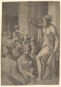 Szent Pál prédikál Athénban, kb. 1548-53. alkotó: Andrea Schiavone