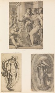 Szent Péter és Szent János a sánta ember gyógyítása, Szűz és gyermek, kb. 1543-60.
