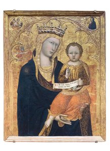 Madonna és gyermeke Szent Lukács evangélistával