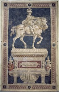 Niccolo Marucci da Tolentino († 1435) lovas emlékműve, 1456 (freskó)