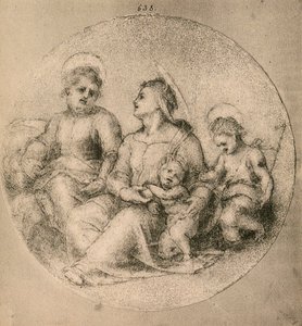 Szent Család a csecsemő Szent Jánossal alkotó: Andrea del Sarto