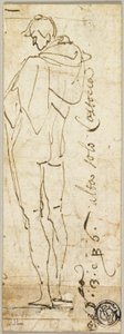 Álló férfi akt alkotó: Andrea del Sarto