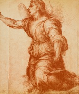 Egy angyaltanulmány, Andrea del Sarto rajza az Angyali üdvözletre, amely jelenleg a Palatina Galériában található. Rajzok és nyomatok kabinetje, Uffizi Galéria, Firenze alkotó: Andrea del Sarto