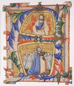 Krisztus megjelenése Dávidnak és egy csoport kamalduli szerzetesnek, 1390-1410