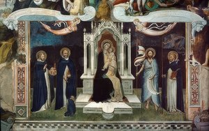 Thronende Madonna. 1370 alkotó: Andrea di Bonaiuto