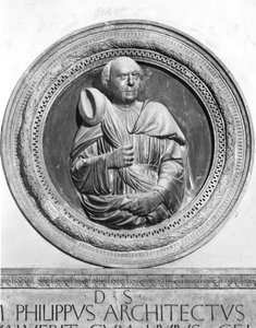 Filippo Brunelleschi (1377-1446) mellszobra alkotó: Andrea di Lazzaro Cavalcanti