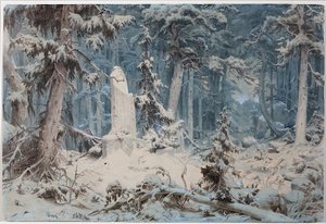 Havas erdő alkotó: Andreas Achenbach
