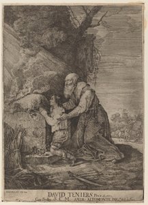 Izsák feláldozása alkotó: Andreas Altomonte, after David Teniers the Younger