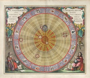 Harmonia Macrocosmica. Kopernikusz planiszférája, 1660.