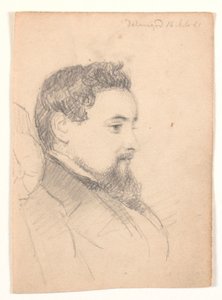 Férfi portré, profil jobbra alkotó: Andreas Fritz