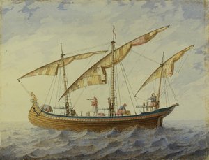 Színpadterv A. Adam Korzár című balettjéhez, 1863