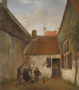 Belső udvar alkotó: Andreas Schelfhout