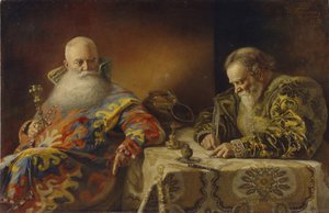 Rendeletet írnak, 1890 alkotó: Andrei Andreevich Karelin