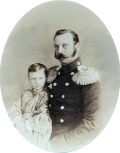 II. Sándor cár és lánya, Mária Alekszandrovna nagyhercegnő, az 1850-es évek vége