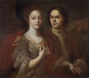 Önarckép a feleséggel, c. 1729 alkotó: Andrei Matveyevich Matveyev