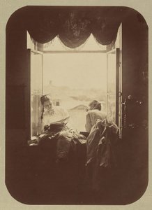 [Két fiatal nő az ablaknál], kb. 1870.