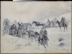 Martha Borletskaya (Au Marfa Posanixa Au Martha La Mairesse alkotó: Andrei Petrovich Ryabushkin