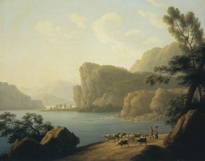 Kilátás a Selenga folyóra Szibériában, 1817