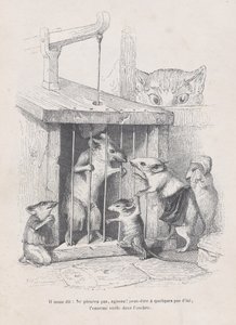 Azt mondja nekünk: ne sírj, cselekedj! a Jelenetek az állatok magán- és közéletéből..., kb. 1837-47.