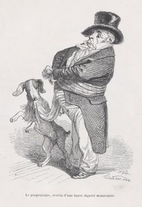 A tulajdonos az állatok magán- és közéletének jeleneteiből, kb. 1837-47.