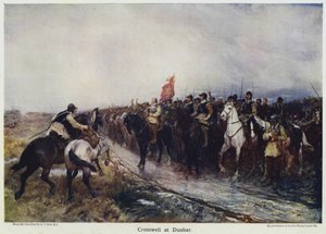 Cromwell at Dunbar (színes litó) alkotó: Andrew Carrick (after) Gow