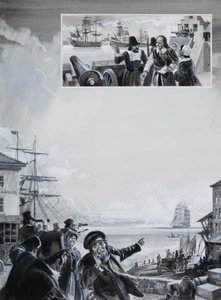Kikötői jelenet alkotó: Andrew Howat