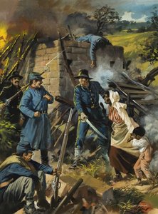 John Brown 1856. augusztus 30-án a rabszolgaságpártiak elfogásakor (gouache, papír) alkotó: Andrew Howat