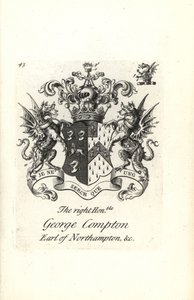 George Compton, Northampton 6. grófjának címere és címere alkotó: Andrew Johnston