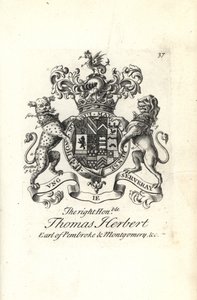 Thomas Herbert, Pembroke és Montgomery 8. grófjának címere és címere alkotó: Andrew Johnston