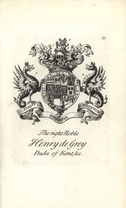 A jobb nemes Henry de Gray címere és címere alkotó: Andrew Johnston