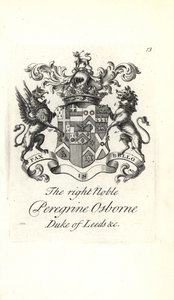 Peregrine Osborne, Leeds 2. hercegének címere és címere