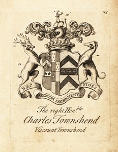 Charles Townshend, Townshend 2. vikomtjának címere alkotó: Andrew Johnston