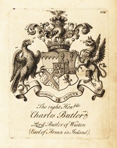 Charles Butler főhadnagy jobboldali címere alkotó: Andrew Johnston