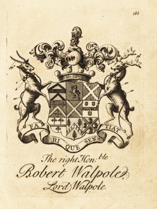 Robert Walpole, Lord Walpole, Orford 2. grófjának címere
