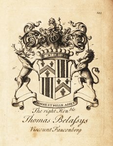 Thomas Belasyse, Earl Fauconberg vagy Thomas Belassys, Fauconberg vikomt (1699-1774) címere alkotó: Andrew Johnston