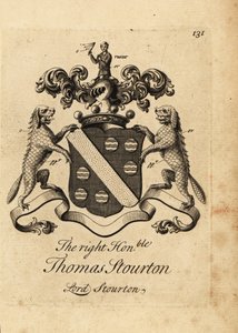 Thomas Stourton jobboldal címere alkotó: Andrew Johnston
