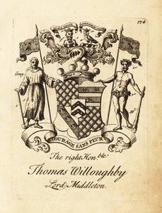 Thomas Willoughby jobboldal címere, Lord Middleton alkotó: Andrew Johnston