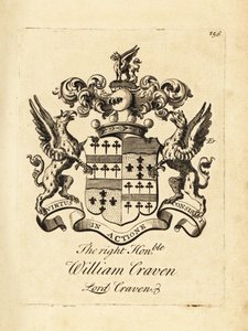 Tisztelt William Craven, Lord Craven, a 3. Craven báró (1700-1739) címere