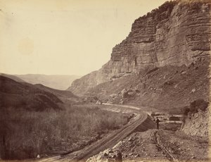 30. tábla. A Halál-szikláról az Echo Canonra tekintve,1869 (fotó) alkotó: Andrew Joseph Russell