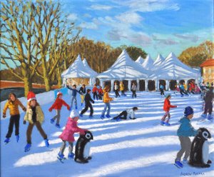 Ragyogó reggel, Hampton Court Palace jégpálya, London, 2018, alkotó: Andrew Macara