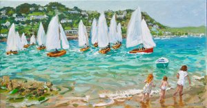 Hajózás, Salcombe, 2018, alkotó: Andrew Macara