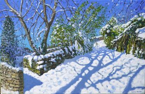 Tavaszi hó, Wirksworth, Derbyshire, 2023 (olaj, vászon) alkotó: Andrew Macara