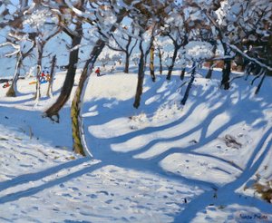 Winter Ladmanlow, Buxton, Derbyshire, 2010, ( olaj, vászon) alkotó: Andrew Macara