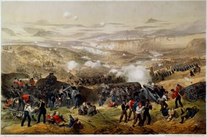 Az inkermani csata 1854. november 5-én. alkotó: Andrew Maclure